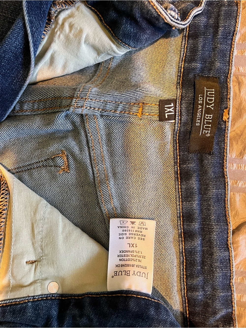 Judy Blue women’s Bermuda shorts Indigo with tummy control. 1XL